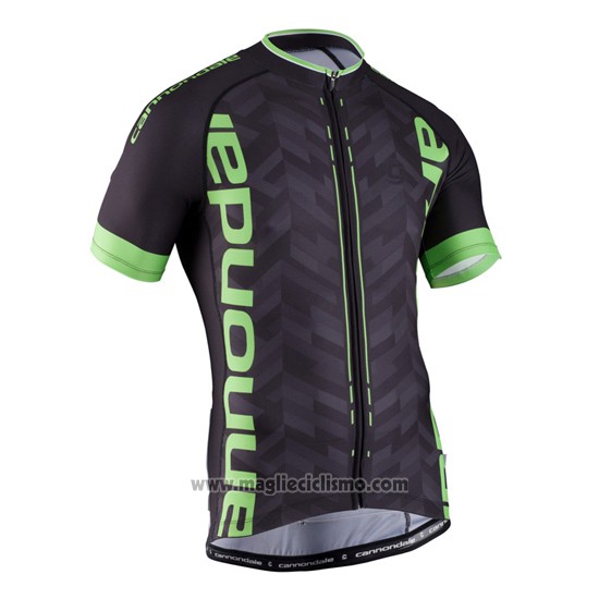 2016 Abbigliamento Ciclismo Cannondale Verde e Nero Manica Corta e Salopette